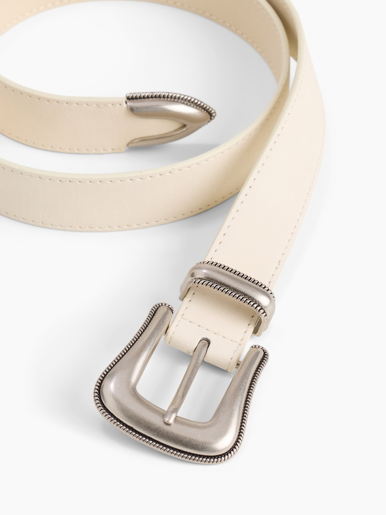Vegan-Suede Western Belt