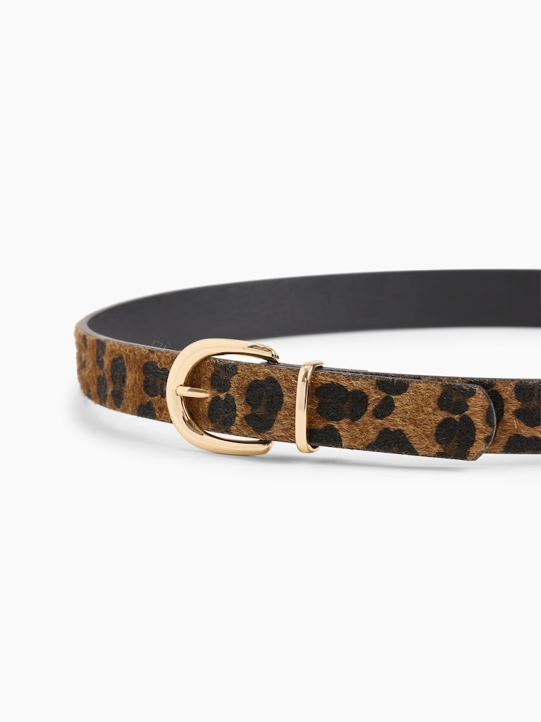 Print Vegan-Leather Belt