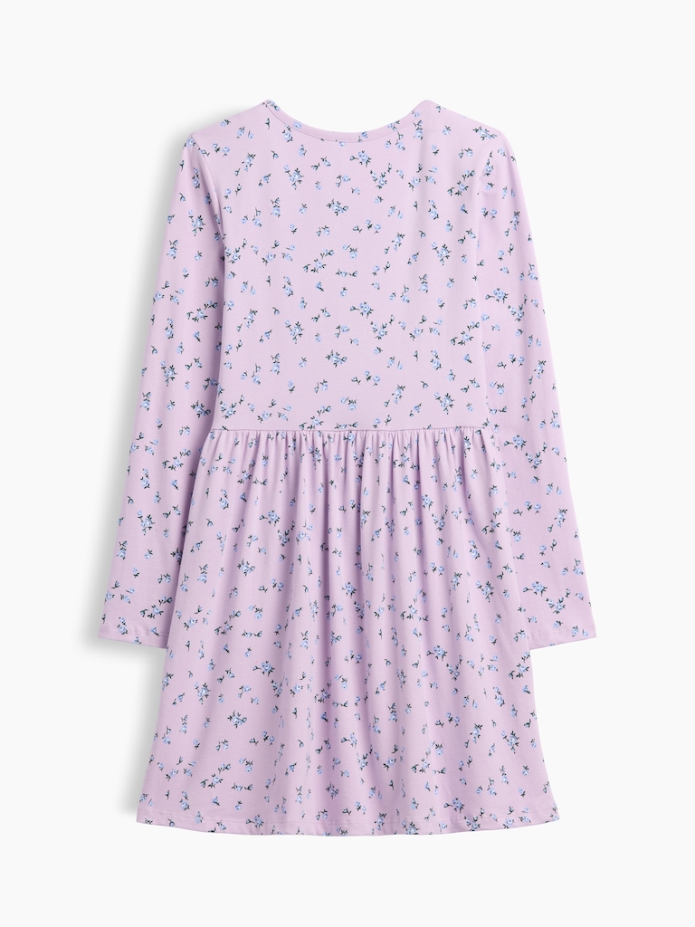 Kids Print Squareneck Dress