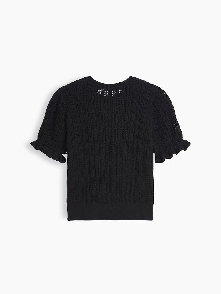 Kids Relaxed Puff Sleeve Sweater