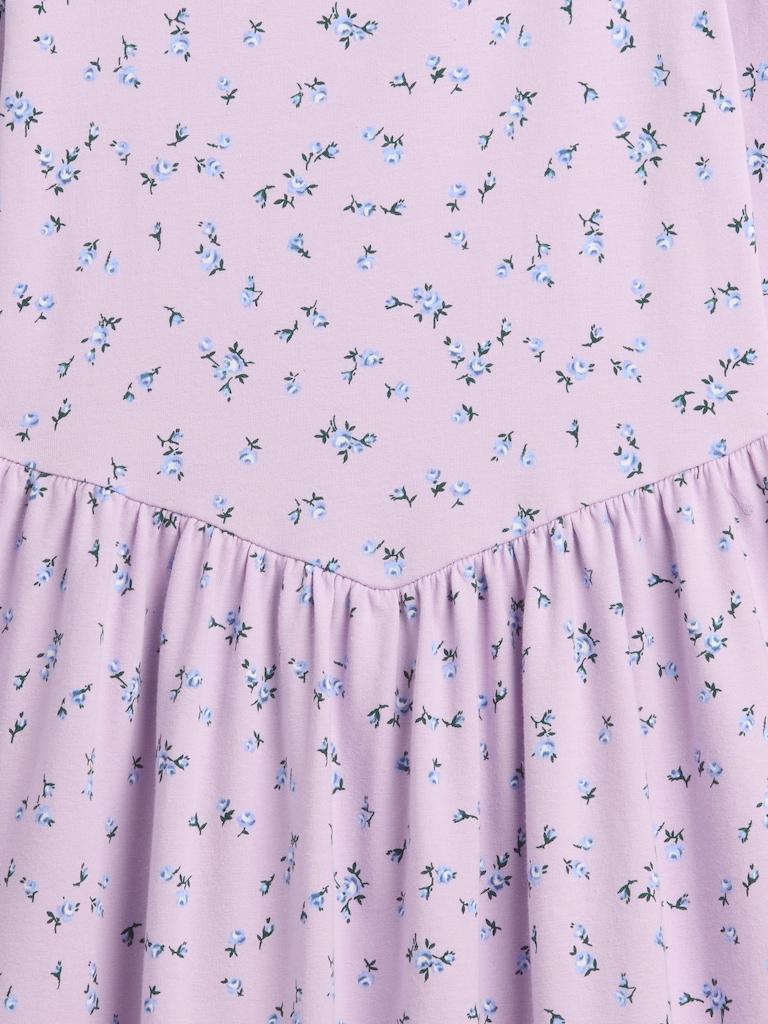 Kids Print Squareneck Dress