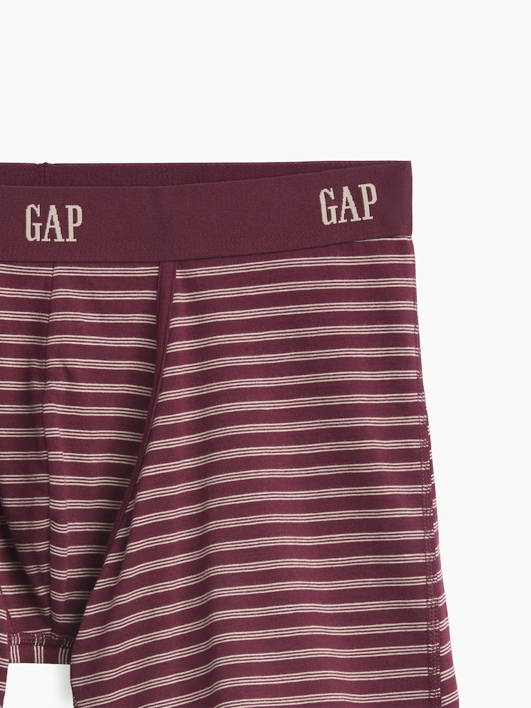 5" Organic Stretch Cotton Boxer Briefs (3-Pack)