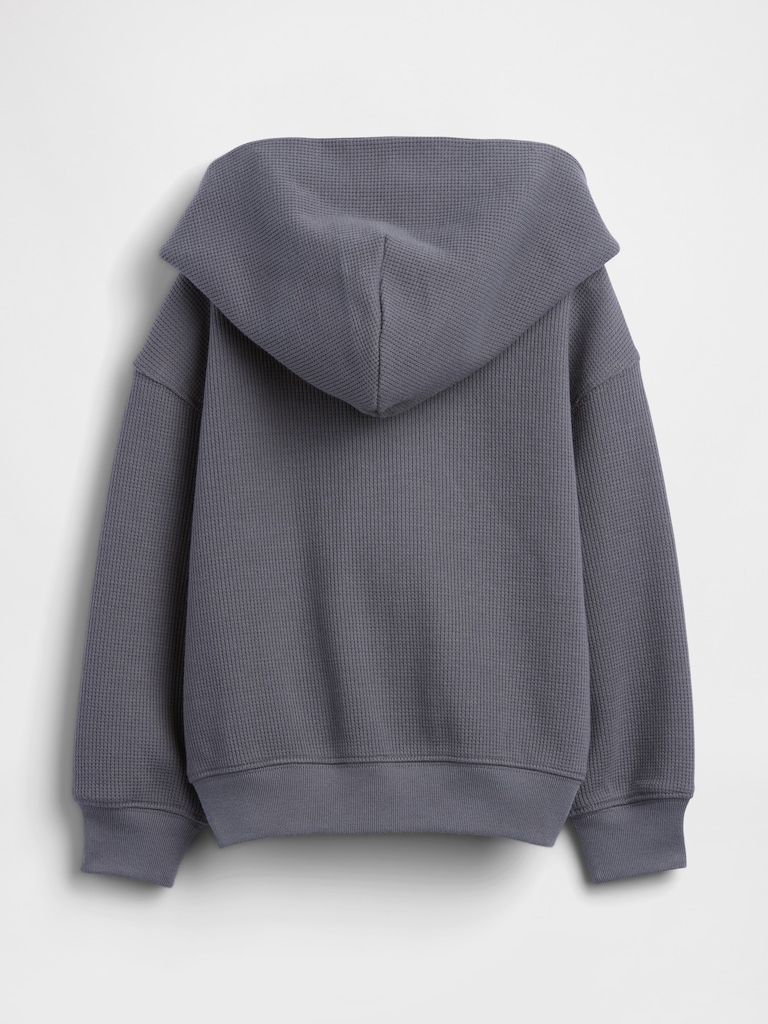 Baby & Toddler Waffle Zip Hoodie