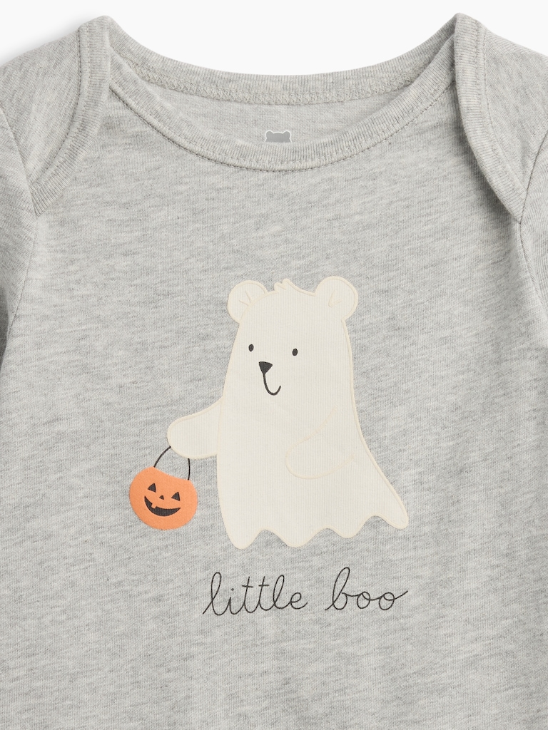 Baby First Favorites Organic Cotton Halloween Bear Bodysuit