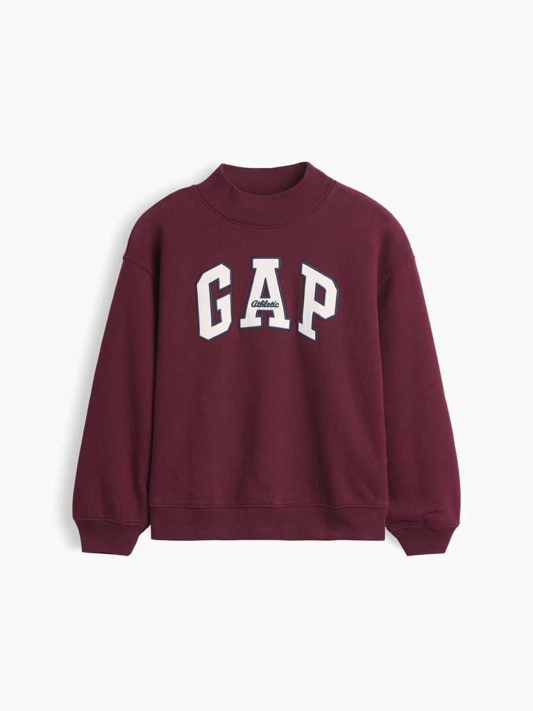 Kids VintageSoft Oversized Mockneck Logo Sweatshirt