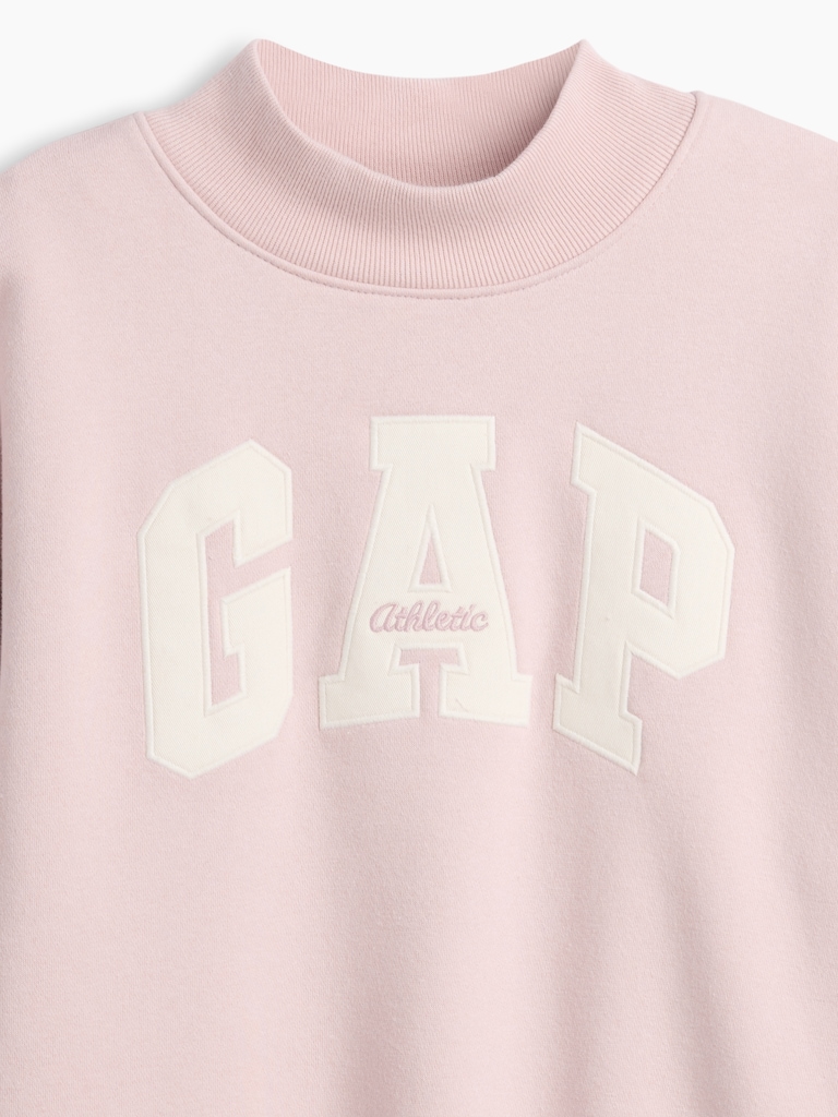 Kids VintageSoft Oversized Mockneck Logo Sweatshirt