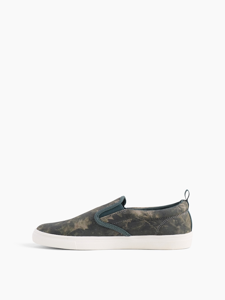 Kids Canvas Camo Slip-On Sneakers