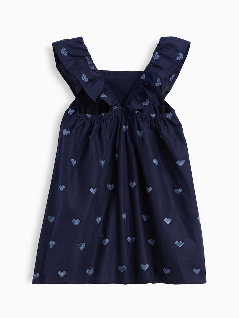 Baby & Toddler Embroidered Flutter-Sleeve Dress