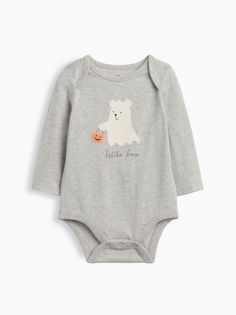 Baby First Favorites Organic Cotton Halloween Bear Bodysuit