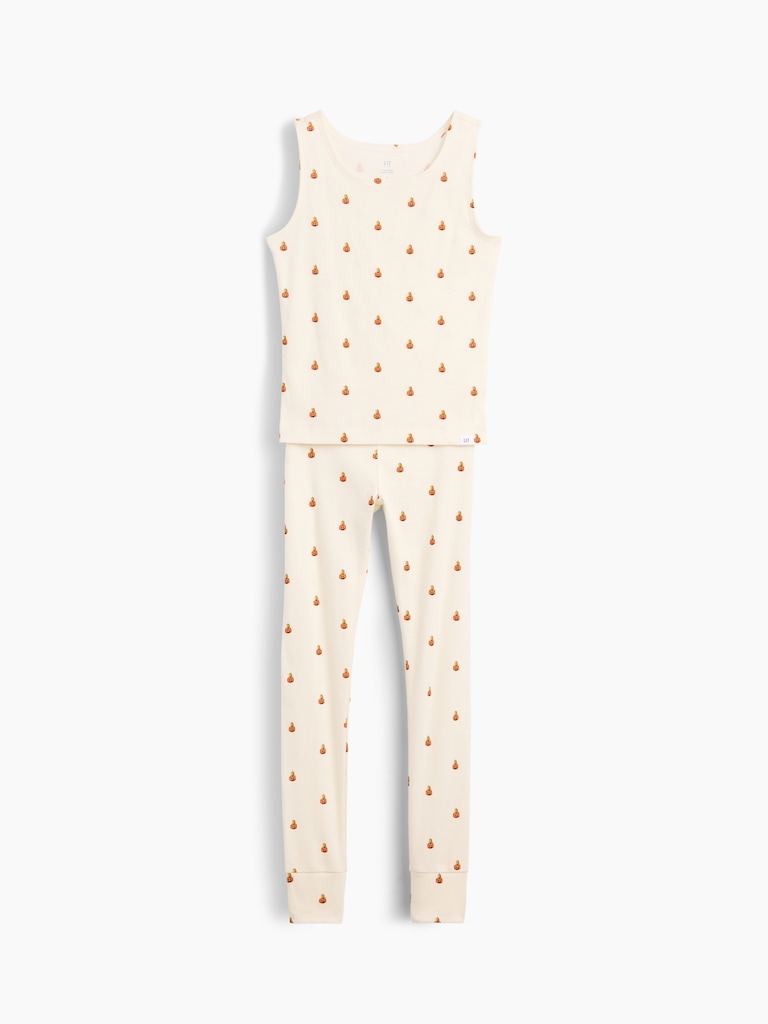 Kids Organic Brushed Cotton Tank & Leggings PJ Set