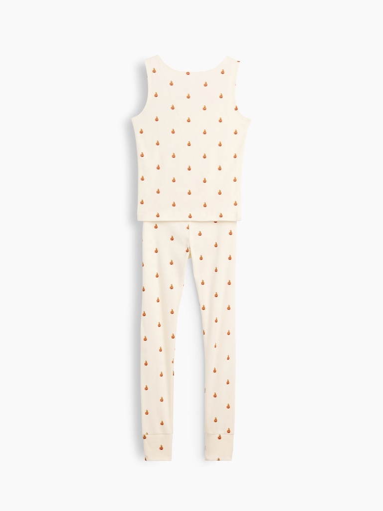 Kids Organic Brushed Cotton Tank & Leggings PJ Set
