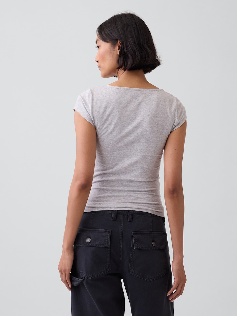 CloseKnit Jersey V-Neck T-Shirt