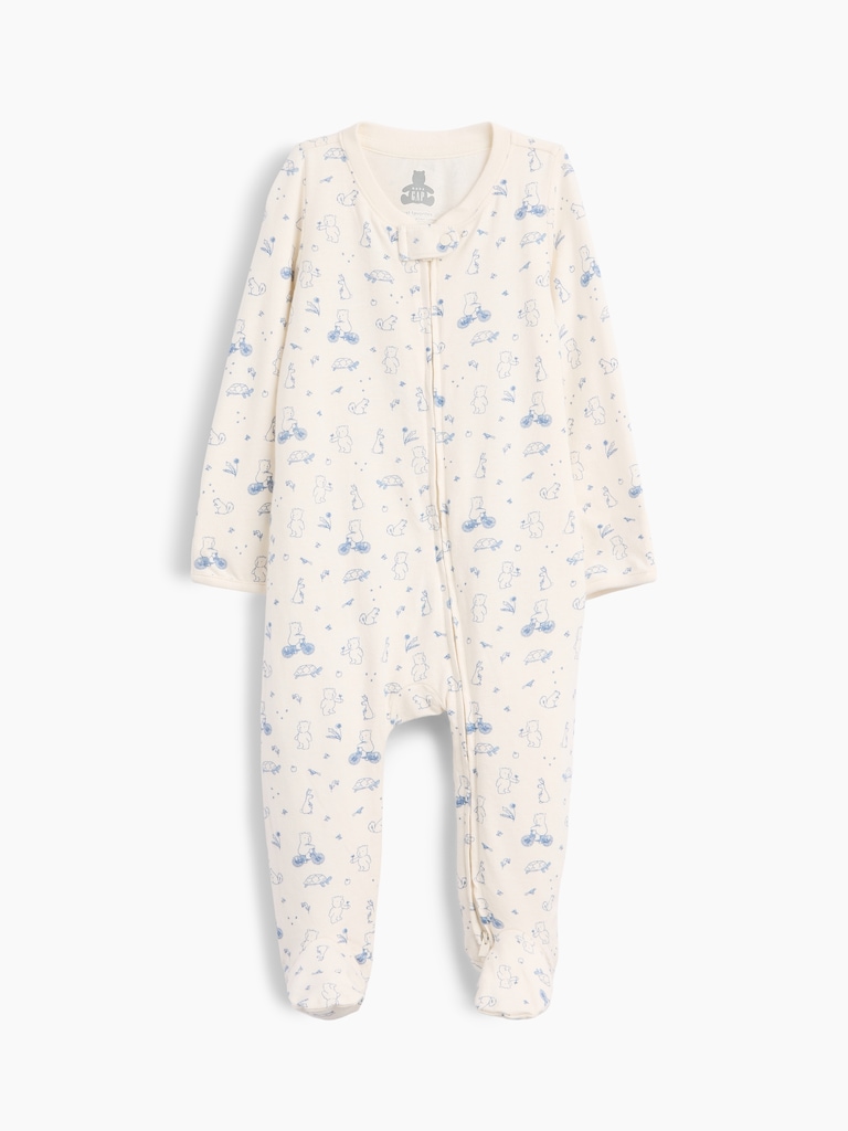 Baby First Favorites Organic Cotton Footed One-Piece