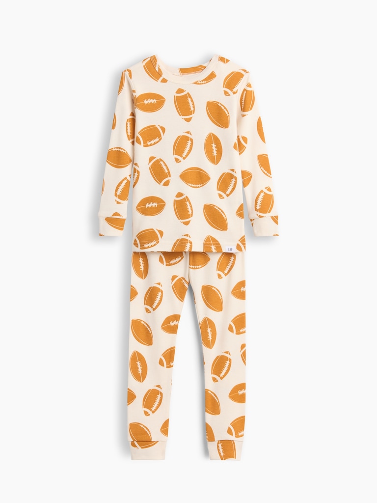 Baby & Toddler Organic Brushed Cotton Football PJ Set