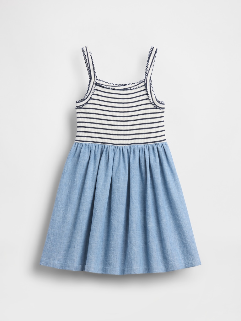 Baby & Toddler Mixed Media Apron Dress