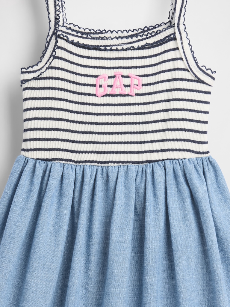 Baby & Toddler Mixed Media Apron Dress