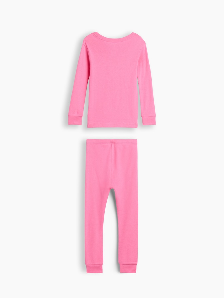 Baby & Toddler Organic Brushed Cotton Glow-In-The-Dark Skeleton PJ Set