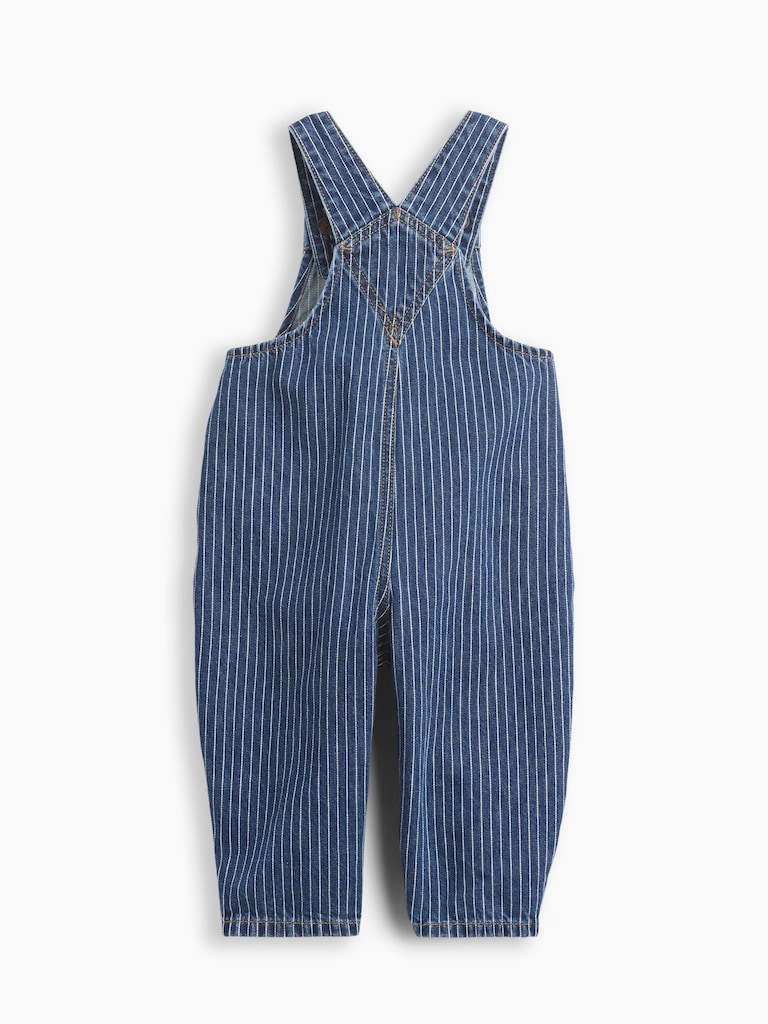 Baby Denim Stripe Brannan Bear Overalls