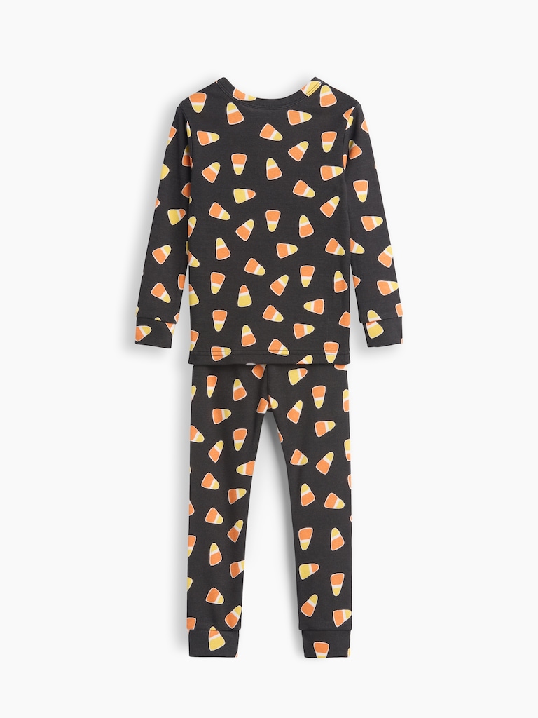 Baby & Toddler Organic Brushed Cotton Candy Corn PJ Set