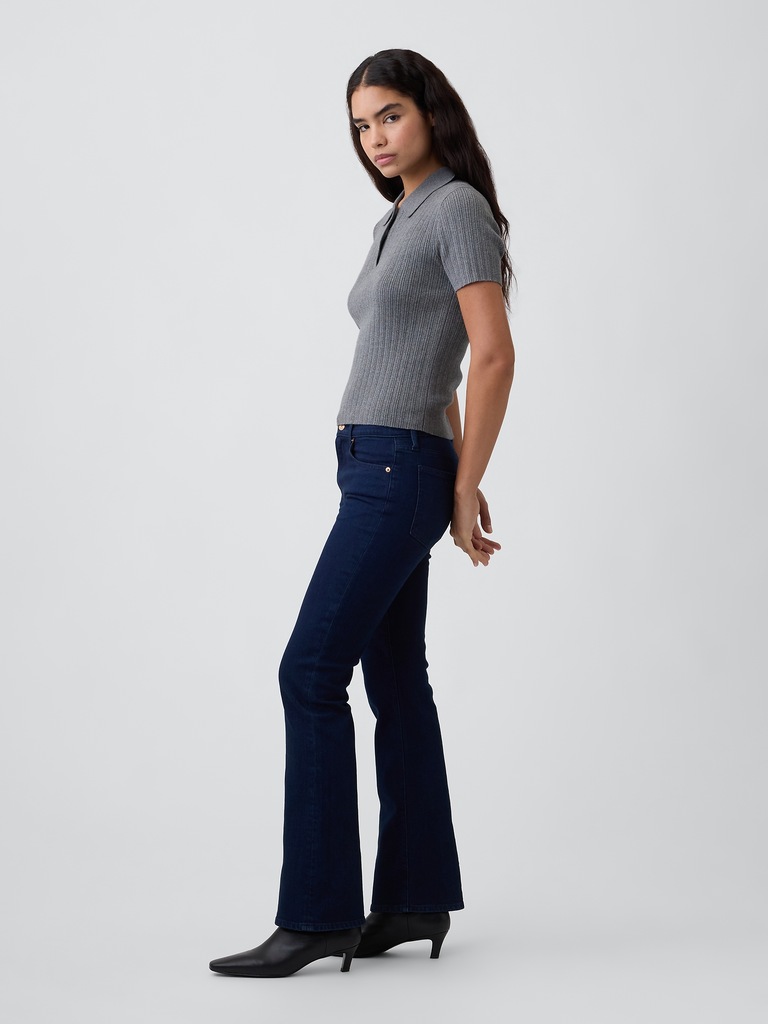Mid Rise Boot Jeans