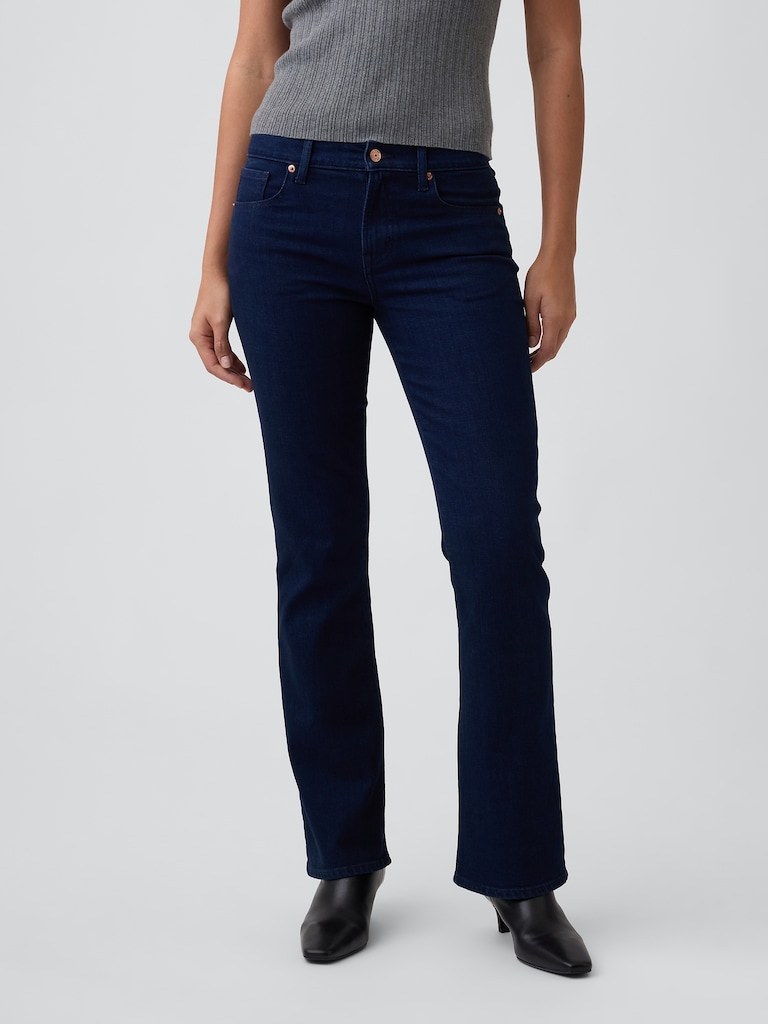 Mid Rise Boot Jeans