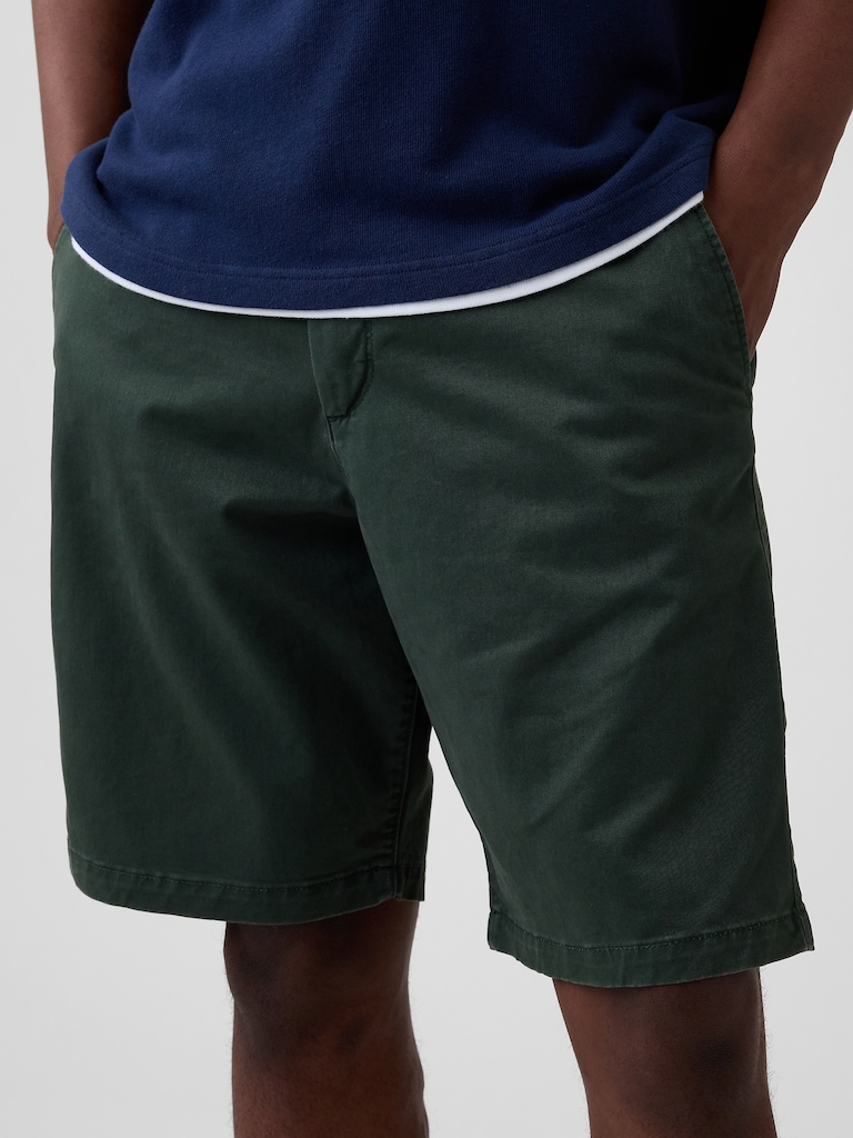 9" Essential Khaki Shorts