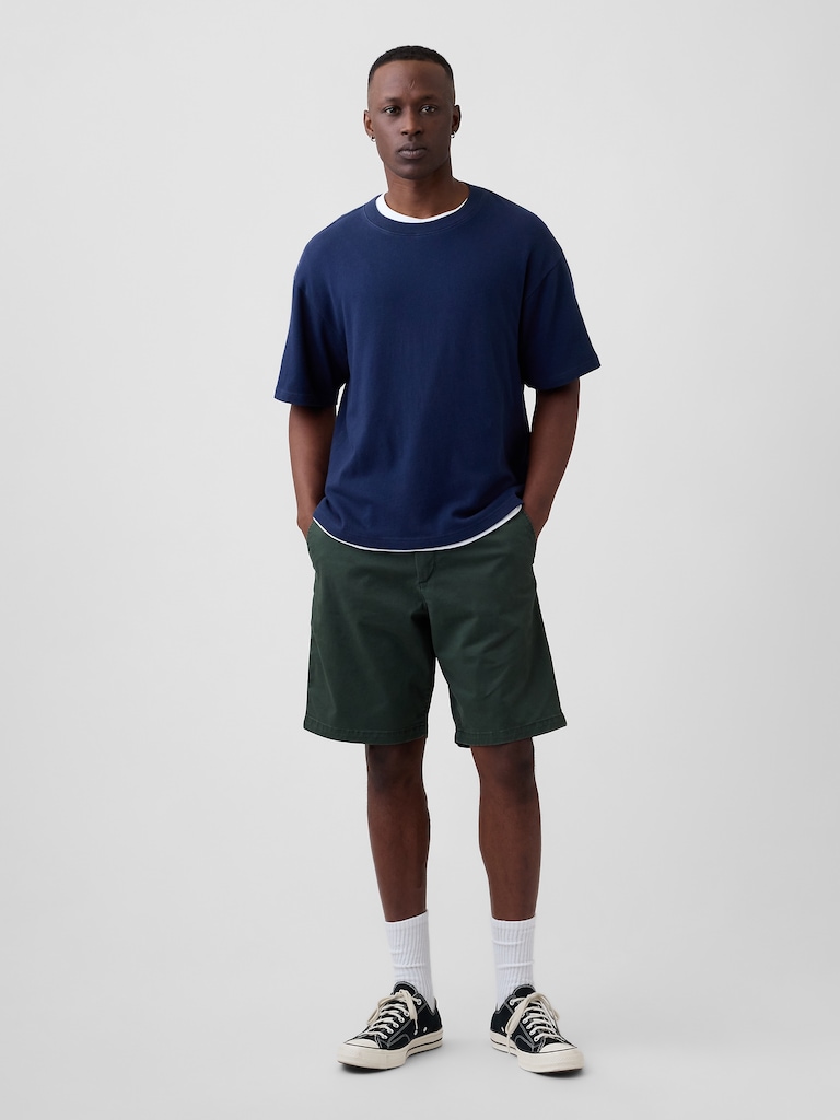9" Essential Khaki Shorts