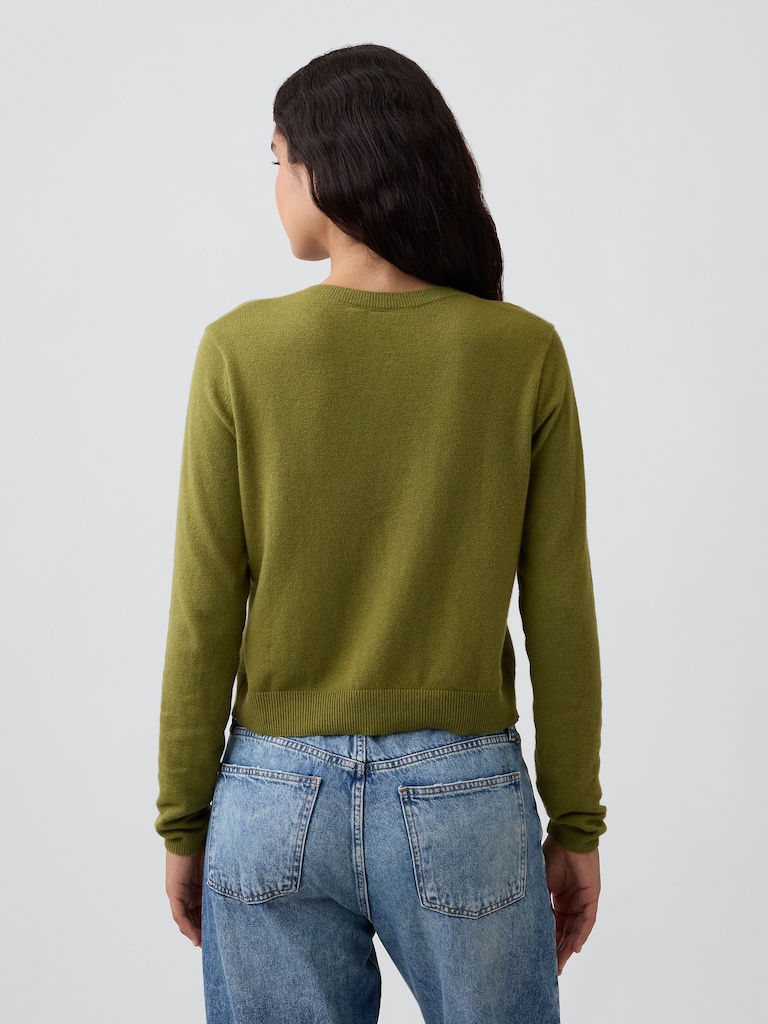 CashSoft Crewneck Cardigan