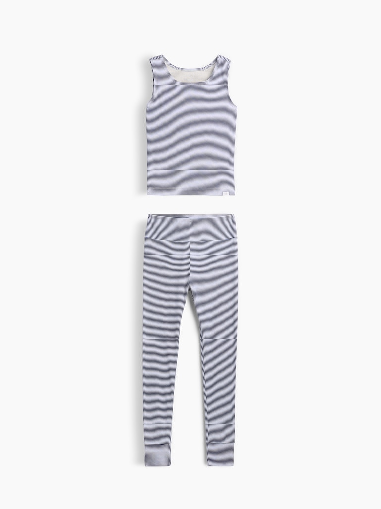 Kids Organic Brushed Cotton Tank & Leggings PJ Set