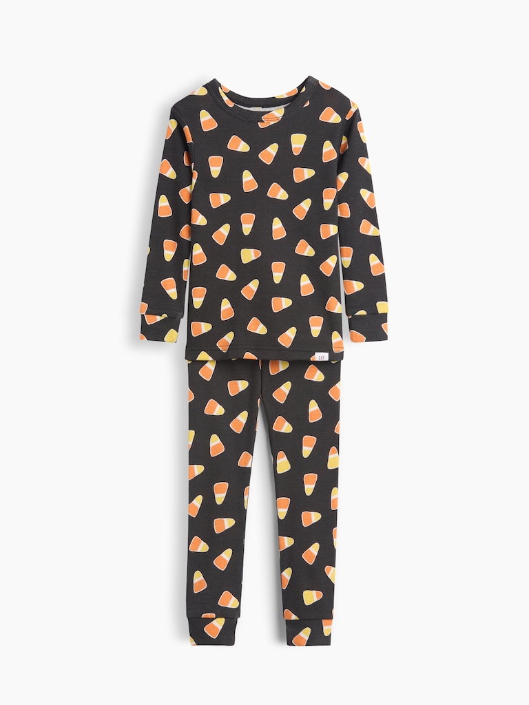Baby & Toddler Organic Brushed Cotton Candy Corn PJ Set