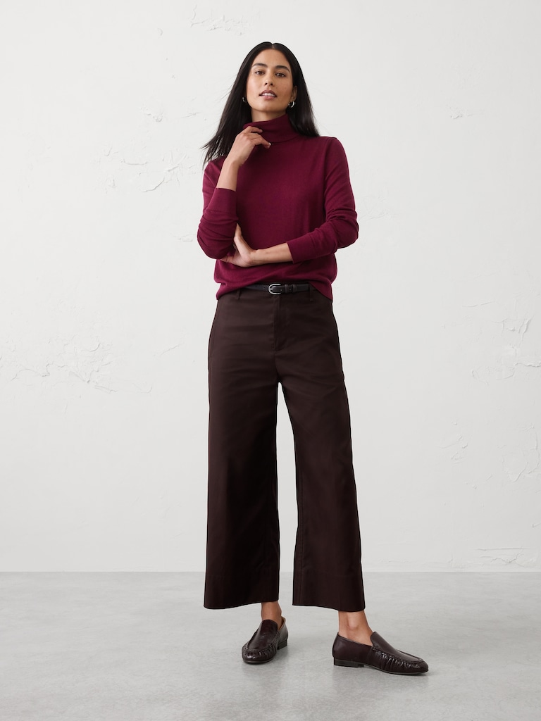 Merino Wool Turtle-Neck Sweater