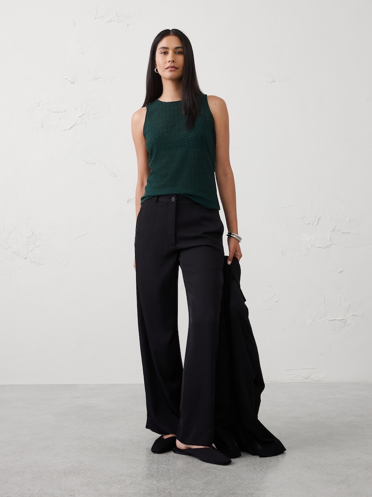 Sheer Jaquard Tank