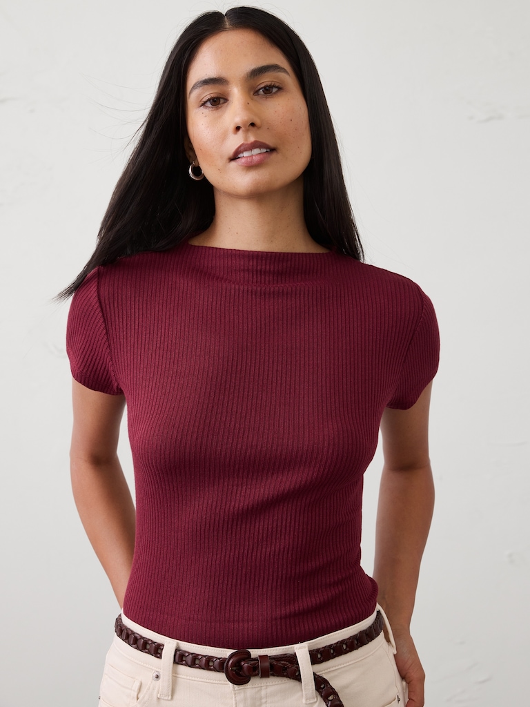 Soft Luxe Ribbed T-Shirt