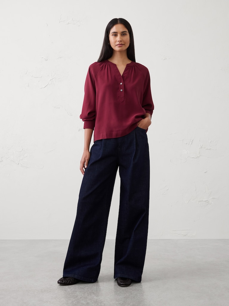 Trapunto Stitch Blouse