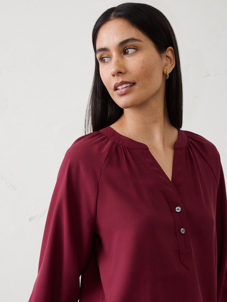 Trapunto Stitch Blouse