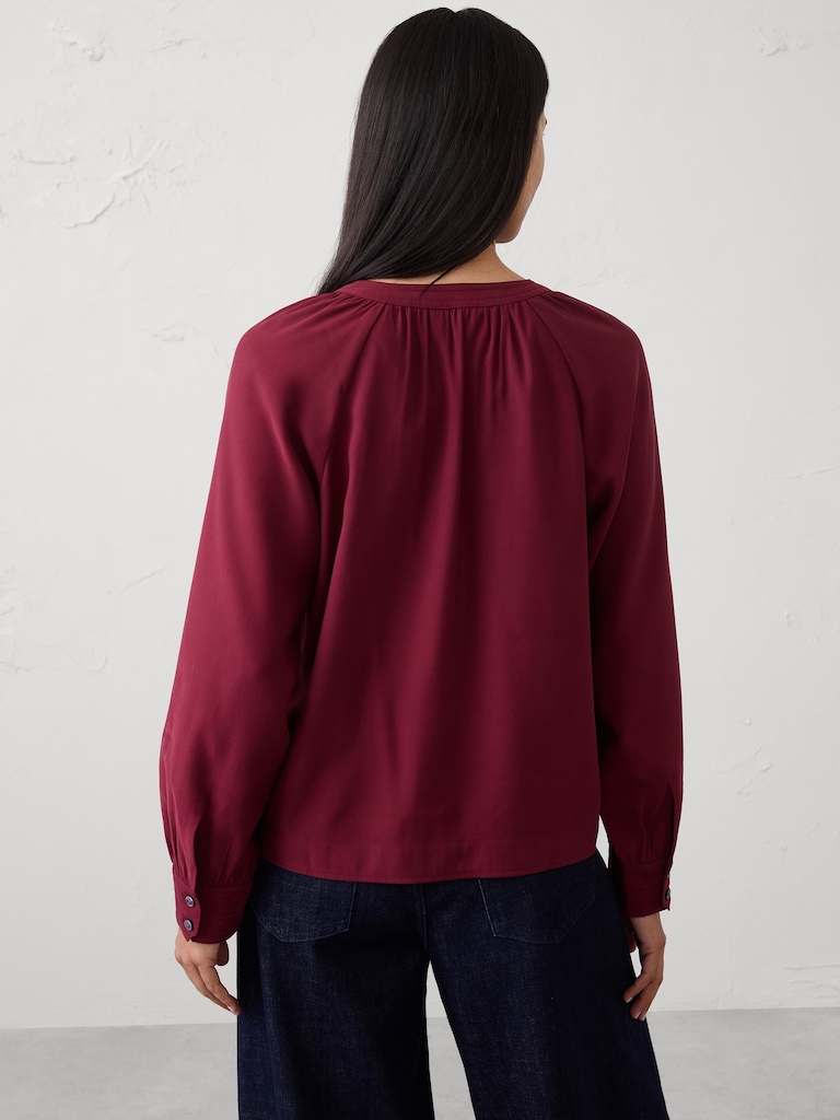 Trapunto Stitch Blouse