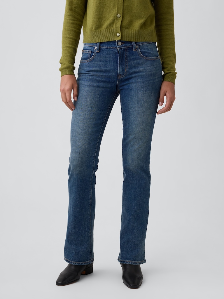Mid Rise Boot Jeans