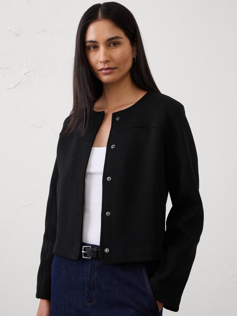 Weekender Cropped Cocoon Jacket