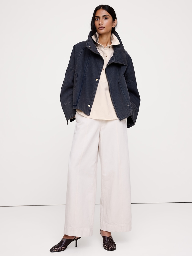 Relaxed Cotton-Twill Popover Shirt