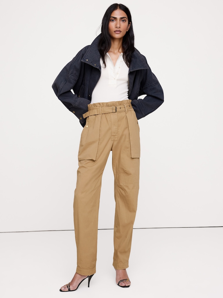 Ripstop Cotton Paperbag Pant