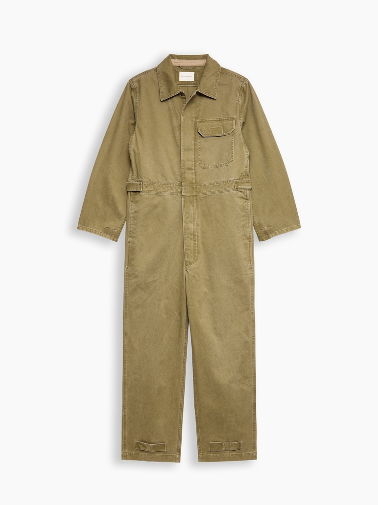 Cotton Twill Utility Jumpsuit