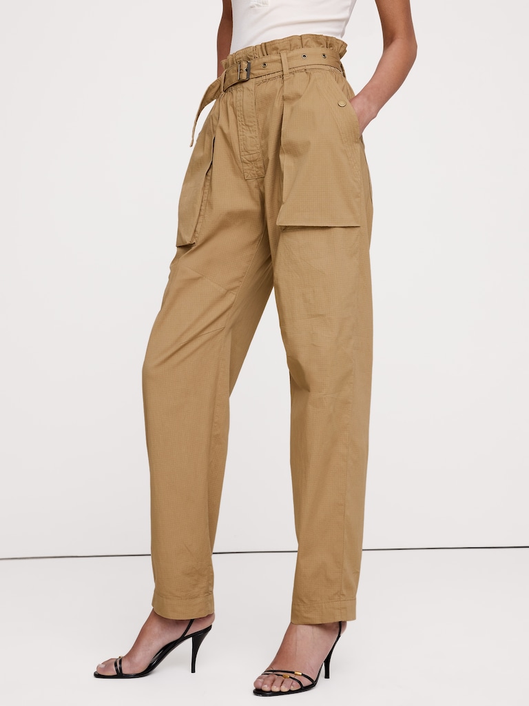 Ripstop Cotton Paperbag Pant