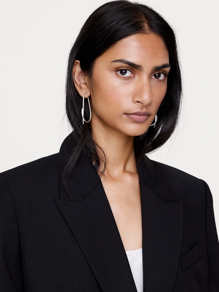 Large Knotted Hoop Earrings