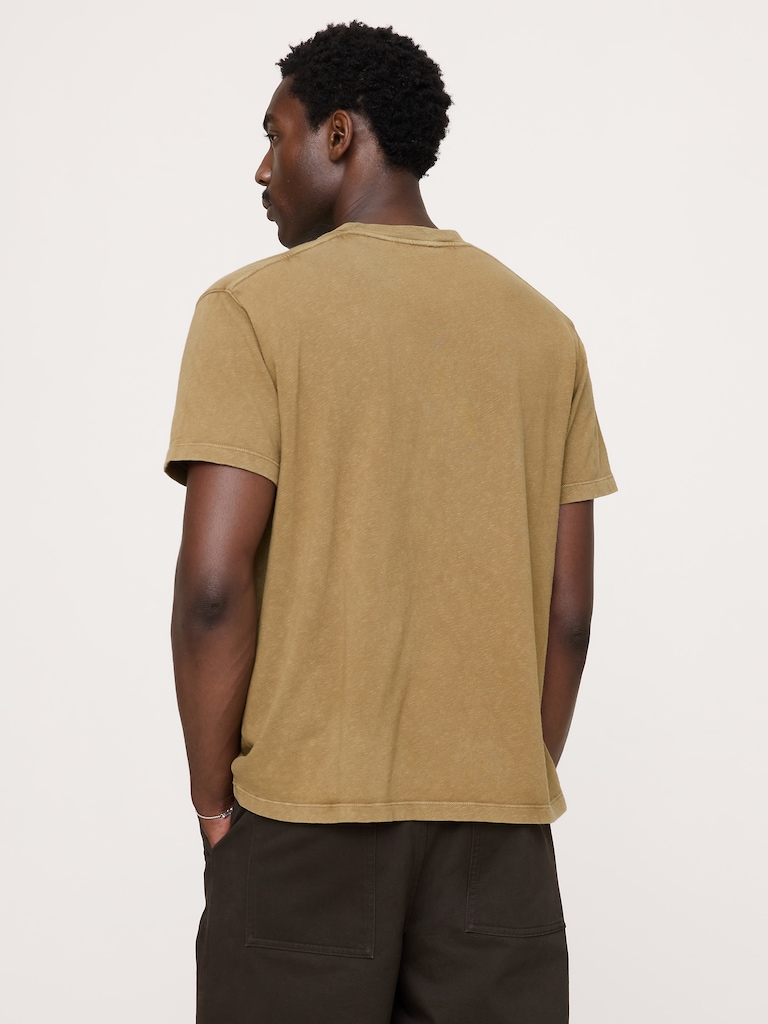 Midweight Cotton Slub Crew-Neck T-Shirt