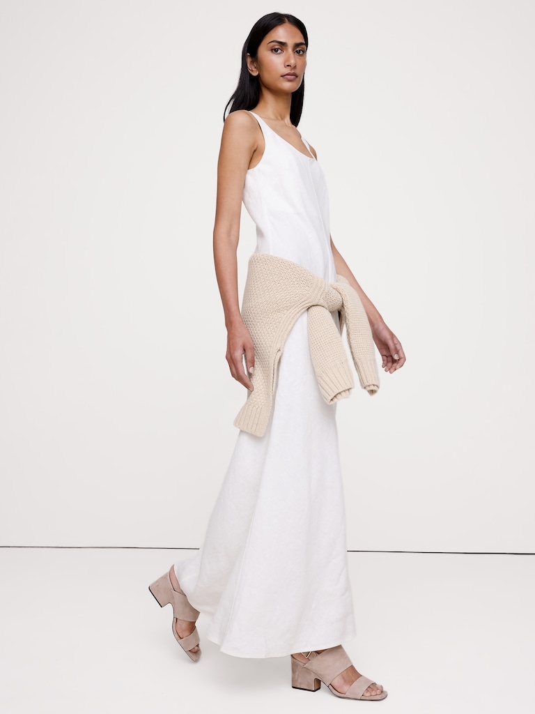 Suede Block-Heel Sandal