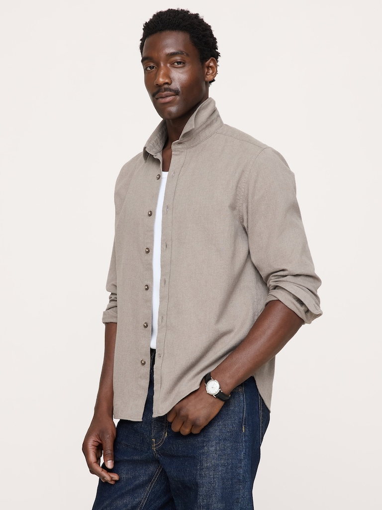 Standard-Fit Lightweight Flannel Shirt