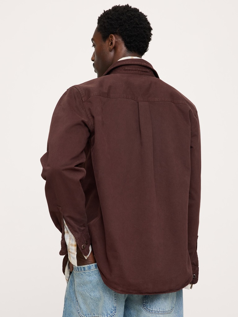 Cotton Twill Shirt Jacket