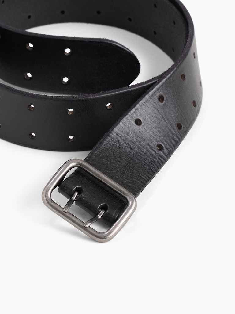 Double-Prong Leather Belt