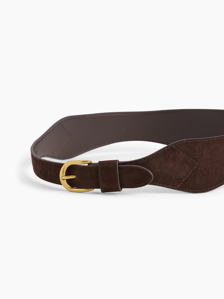 Suede Oversized Belt