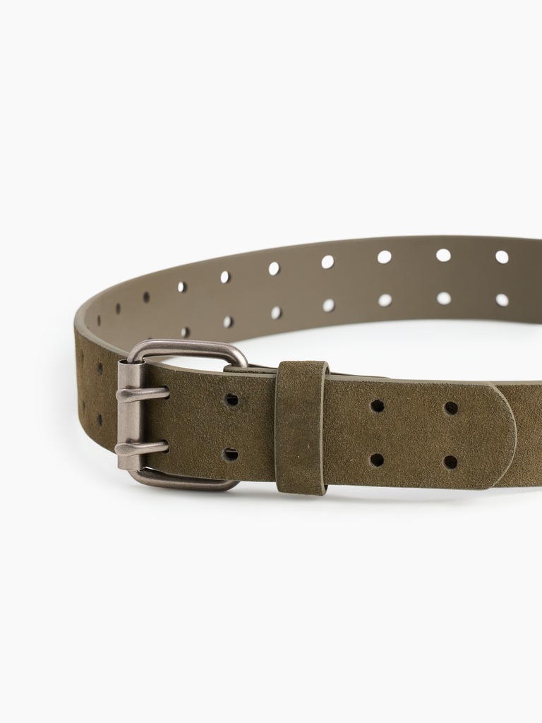Suede Double-Prong Belt